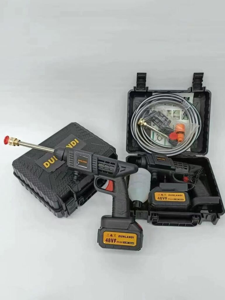 Máy xịt rửa xe cầm tay dùng pin sạc hãng DUNLANDI 48VF - Ảnh 9