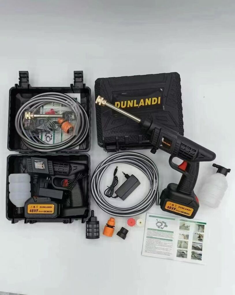 Máy xịt rửa xe cầm tay dùng pin sạc hãng DUNLANDI 48VF - Ảnh 10