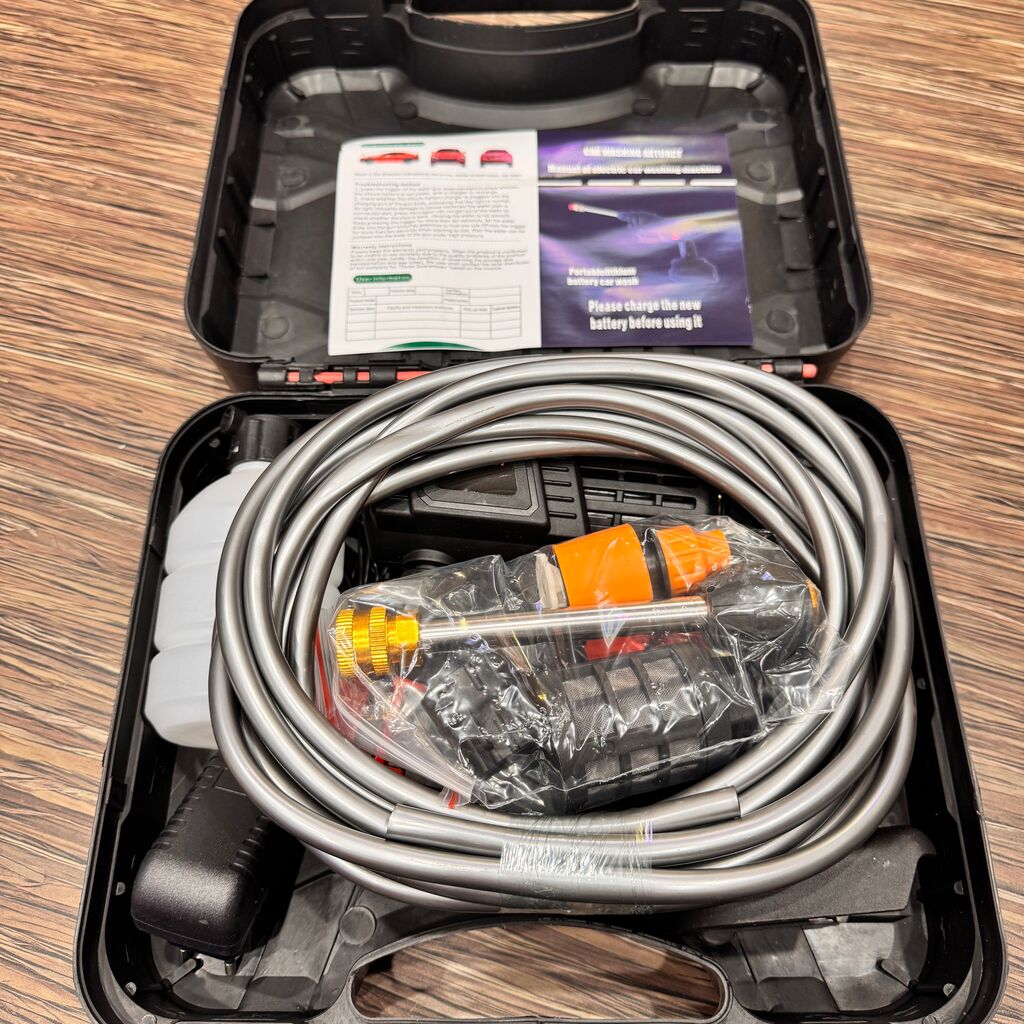 Máy xịt rửa xe cầm tay dùng pin sạc hãng DUNLANDI 48VF - Ảnh 8