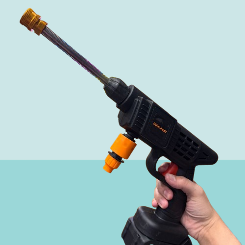 Máy xịt rửa xe cầm tay dùng pin sạc hãng DUNLANDI 48VF - Ảnh 6
