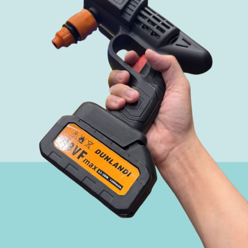 Máy xịt rửa xe cầm tay dùng pin sạc hãng DUNLANDI 48VF - Ảnh 7