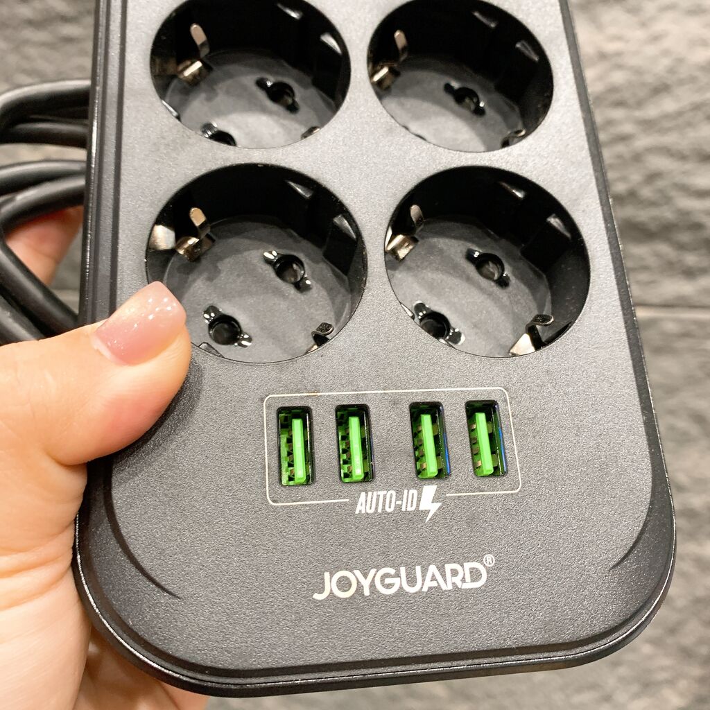 Ổ điện JOYGUARD 2500W - OG6K4U, 6 cổng 220v + 4 cổng USB A - Ảnh 4
