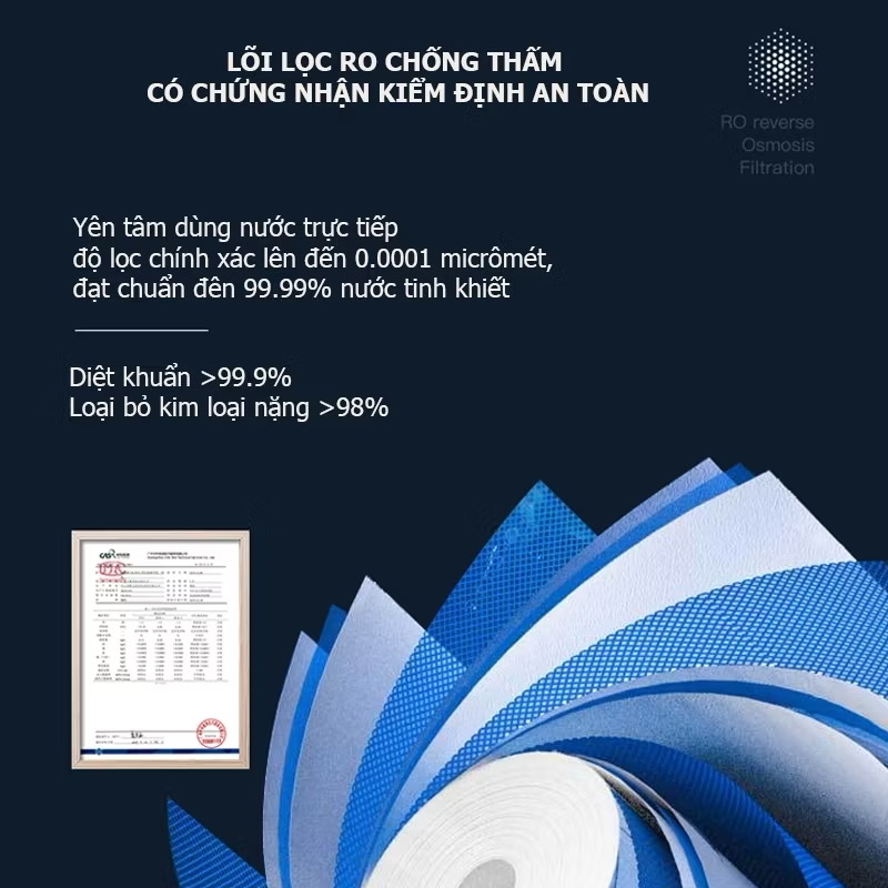 Bình thủy điện máy lọc nước để bàn Xiaomi Qcooker CS_JY100, công nghệ lọc RO  - Ảnh 6