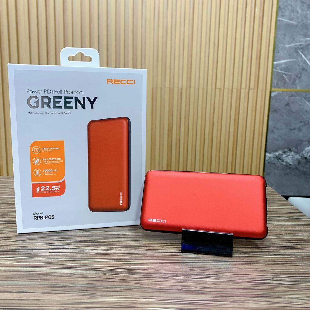Pin dự phòng Recci Greeny RPB-P05  10.000mAh 22.5W PD20W - Ảnh 3