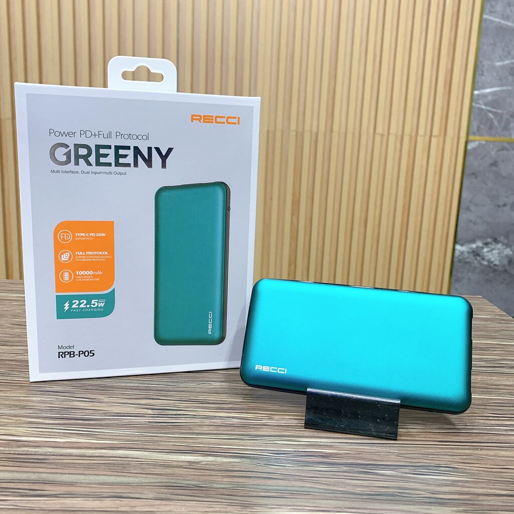 Pin dự phòng Recci Greeny RPB-P05  10.000mAh 22.5W PD20W - Ảnh 4