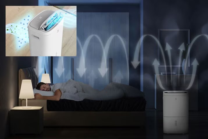 Máy hút ẩm & tạo ion âm Electrolux EDH10TRBW1  – Diện tích phòng: 42 m - Ảnh 4