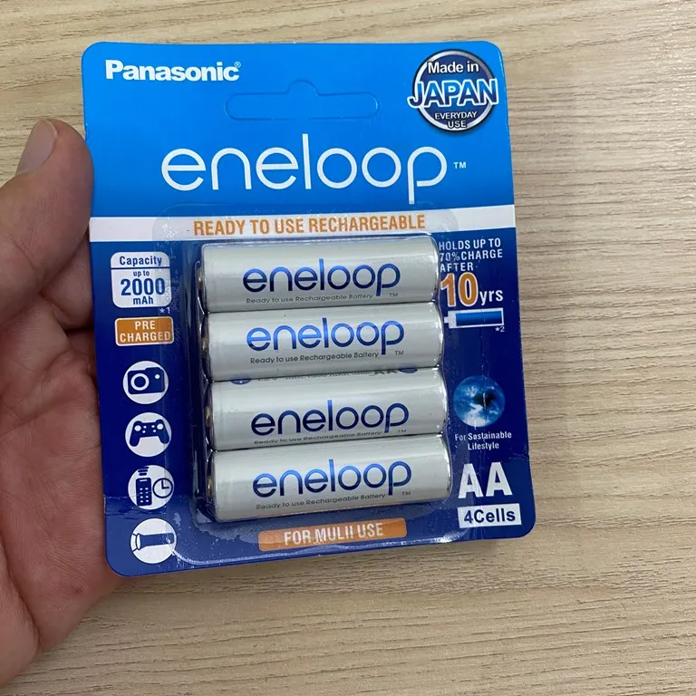 {Fake} Pin sạc Panasonic Eneloop AA / AAA Rechargable Battery (Vỉ 4 viên) - Ảnh 4
