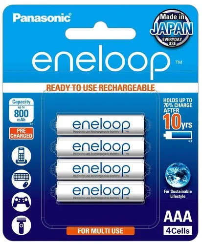 {Fake} Pin sạc Panasonic Eneloop AA / AAA Rechargable Battery (Vỉ 4 viên) - Ảnh 5