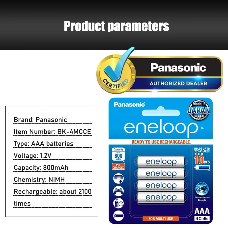 {Fake} Pin sạc Panasonic Eneloop AA / AAA Rechargable Battery (Vỉ 4 viên) - Ảnh 10