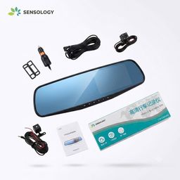 Camera hành trình Gương chiếu hậu, có cam lùi hãng SENSOLOGY CC20D ( ko pin)