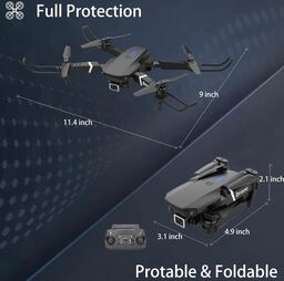Máy bay Flycam E99 Drone, 3 Pin rời, quay phim chụp ảnh ( hàng Amazon )