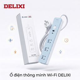 Ổ điện thông minh Wi-Fi hãng DELIXI, cổng C 20W + 3 ổ 220V