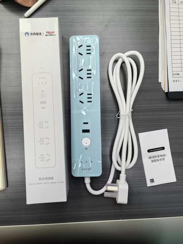 Ổ điện thông minh Wi-Fi hãng DELIXI, cổng C 20W + 3 ổ 220V - Ảnh 2