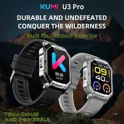 Đồng hồ thông minh KUMI U3 Pro, nghe gọi đt, đọc tin nhắn, chống nước, đo nhịp…