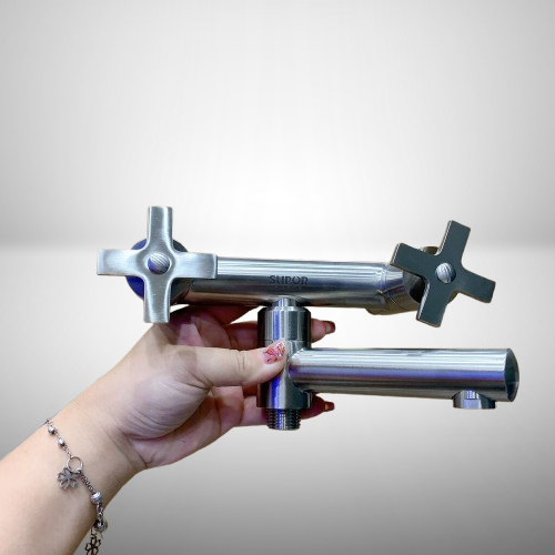 Bộ sen tắm SUPOR 212302-02-LS, có vòi rửa chân, bát sen to, inox 304 xịn - Ảnh 4