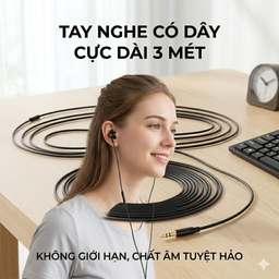 Tai nghe cho PC ( máy tính ) Dài 3 mét