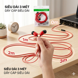 Tai nghe cho PC ( máy tính ) Dài 3 mét