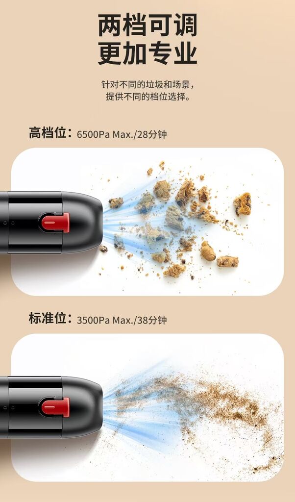  Máy hút bụi cầm tay Toocki V07, 6500Pa, công suất 65w - Ảnh 10