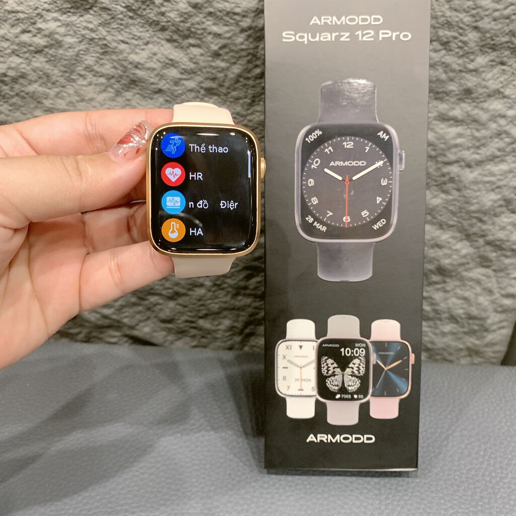 Đồng hồ thông minh ARMODD Squarz 12 Pro, nghe gọi điện thoại, đọc tin nhắn Zalo Facebook - Ảnh 10