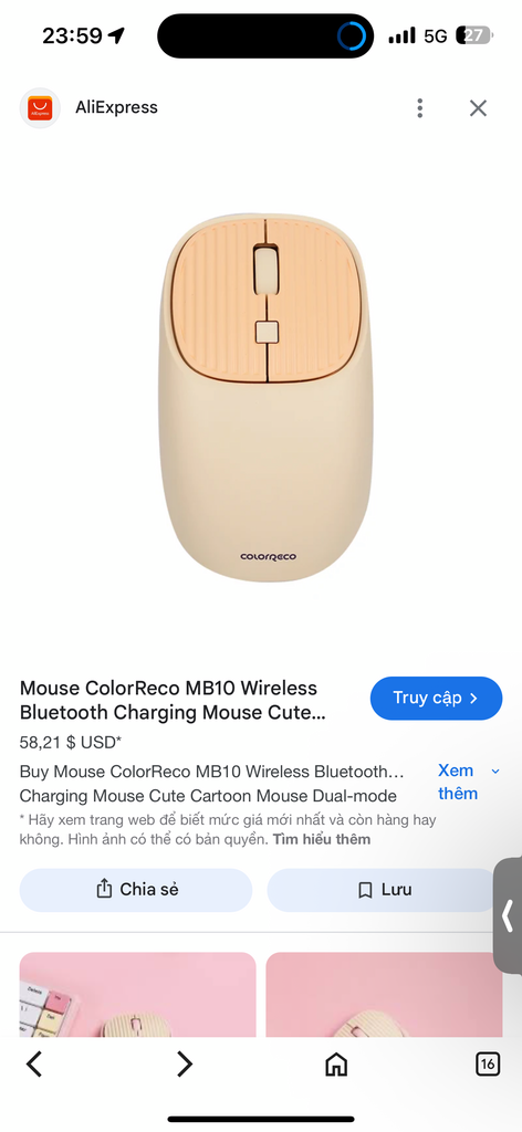 Chuột Sạc Không Dây Hai Chế Độ ColorReco MB10, Bluetooth + USB 2.4G - Ảnh 6
