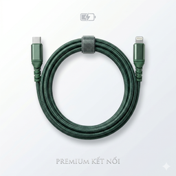 Dây cáp sạc nhanh iPhone dài 2M 3M chân Lightning C to L chuẩn MFI hãng DRAPOW…