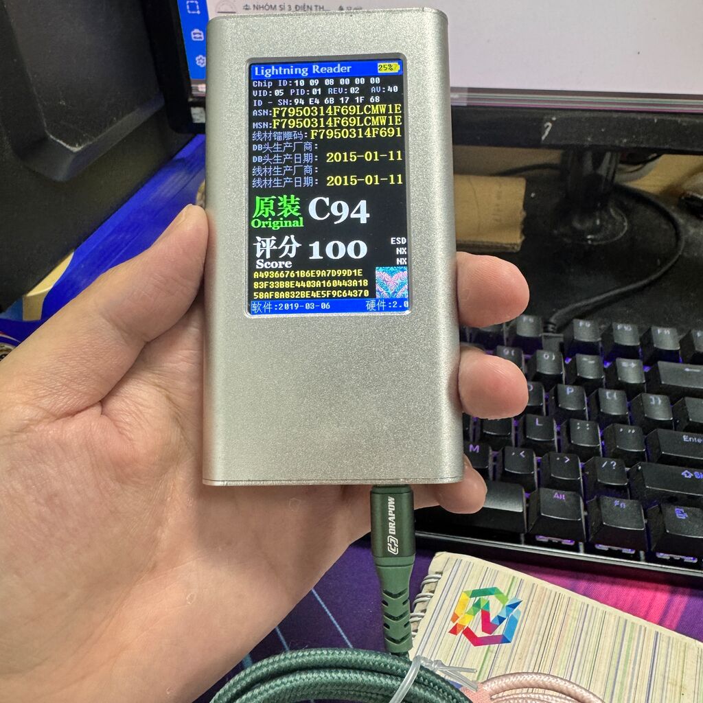 Dây cáp sạc nhanh iPhone 1M 2M 3M chân Lightning C to L chuẩn MFI hãng DRAPOW CF23 - Ảnh 6