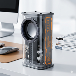 Loa Bluetooth Toocki - Transparent Mecha Wireless Speaker (Model: K07) có TWS…