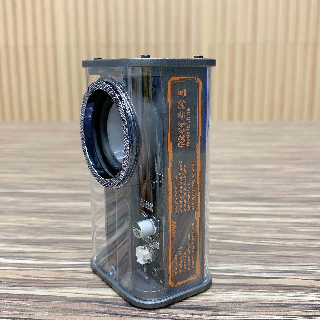 Loa Bluetooth Toocki Transparent Mecha Wireless Speaker (Model: K07) có TWS - Ảnh 4