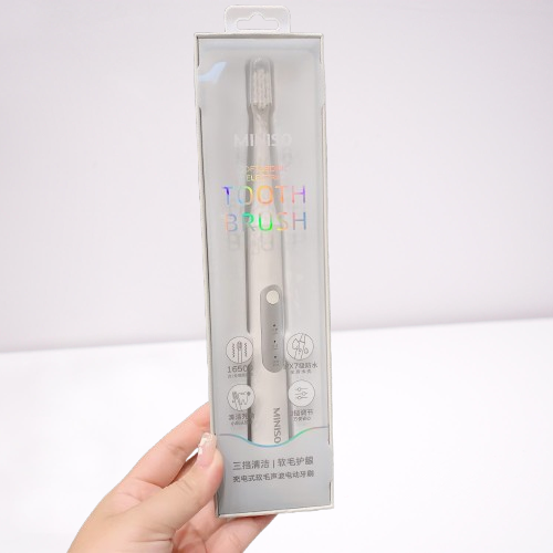  Bàn chải điện MINISO, chống nước IPX7, 3 chế độ, rung sóng âm  - Ảnh 4