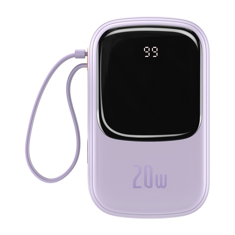 Pin Dự Phòng Baseus Airpow 20.000mAh sạc nhanh 20W liền dây cáp Lightning - Ảnh 6