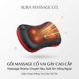 Gối massage cổ vai gáy hồng ngoại BENBO AM - 238G ( Hộp xấu )