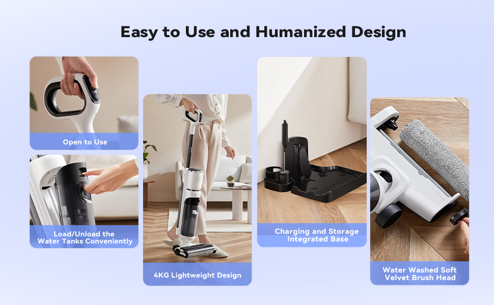 Máy lau nhà & hút bụi INXNI Z3 Pro 3 trong 1, tự sấy giẻ, diệt khuẩn - Ảnh 9