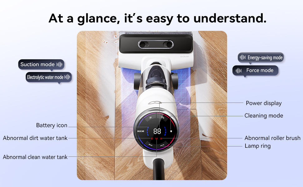 Máy lau nhà & hút bụi INXNI Z3 Pro 3 trong 1, tự sấy giẻ, diệt khuẩn - Ảnh 8