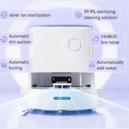 Robot hút bụi lau nhà INXNI U1 PRO tự giặt, sấy khô giẻ, khử khuẩn ion bạc, bả…