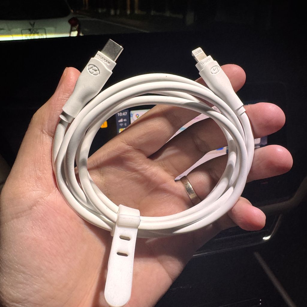 Dây cáp sạc nhanh iPhone C to Lightning Hyundai ( ko hộp )