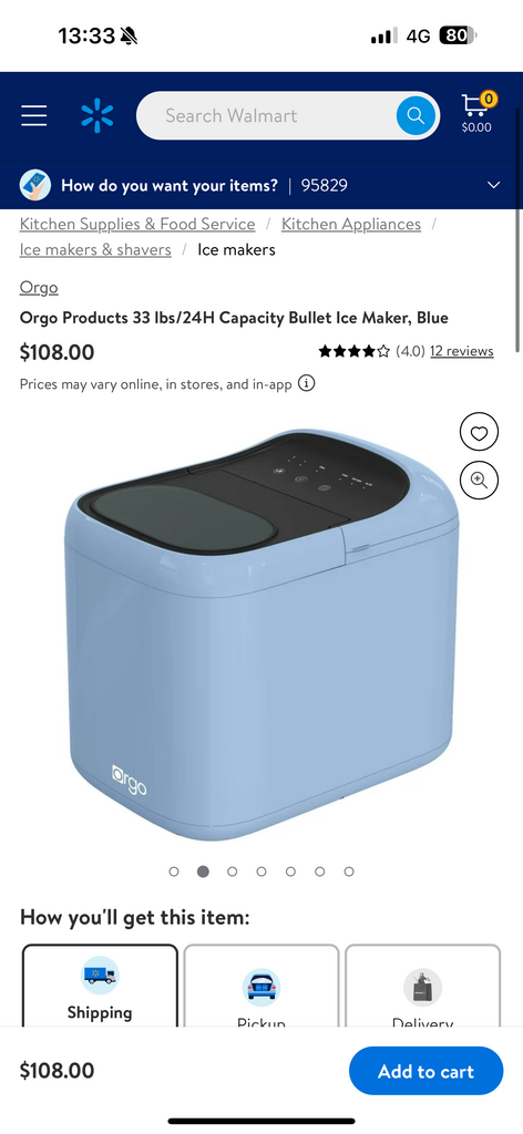 Máy làm đá viên để bàn Orgo – The Aspen ( hàng Walmart Mỹ ) - Ảnh 2