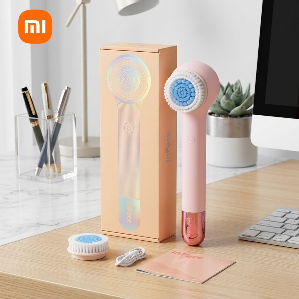 Máy cọ lưng & massage toàn thân Xiaomi inFace ( màu hồng ) - Ảnh 2