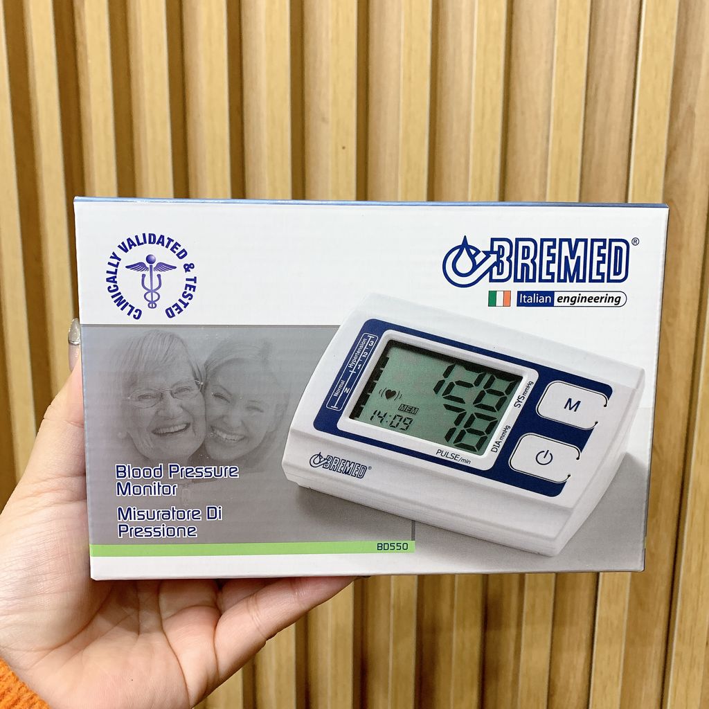 Máy đo huyết áp điện tử BREMED BD550 ( Italia ) đạt chuẩn WHO
