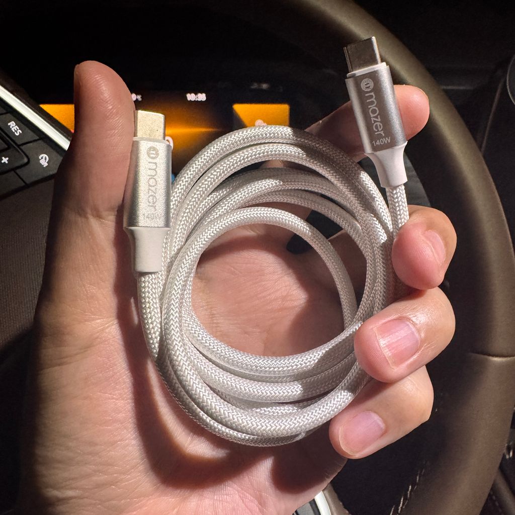 Dây cáp sạc nhanh Mazer 140W dài 1.5m dây dù cước ( ko hộp ) - Ảnh 7