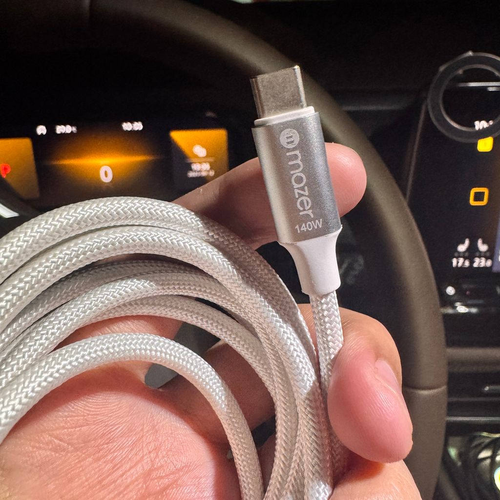Dây cáp sạc nhanh Mazer 140W dài 1.5m dây dù cước ( ko hộp ) - Ảnh 6