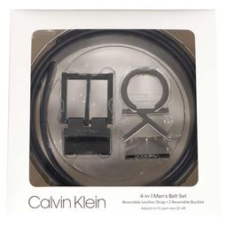 Bộ thắt lưng nam Calvin Klein (2 mặt + 1 dây da) CK