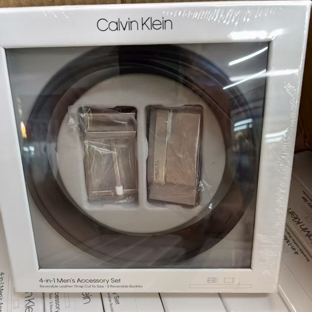 {Order giao 15/11}Bộ thắt lưng nam Calvin Klein (2 mặt + 1 dây da) - Ảnh 8