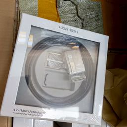 Bộ thắt lưng nam Calvin Klein (2 mặt + 1 dây da) CK