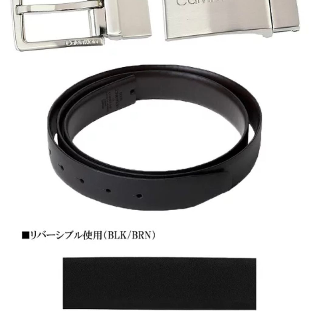 {Order giao 15/11}Bộ thắt lưng nam Calvin Klein (2 mặt + 1 dây da) - Ảnh 5