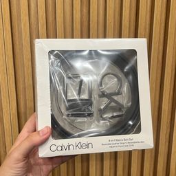 Bộ thắt lưng nam Calvin Klein (2 mặt + 1 dây da) CK