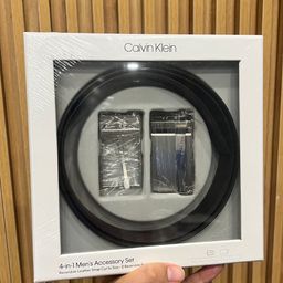 Bộ thắt lưng nam Calvin Klein (2 mặt + 1 dây da) CK