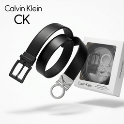 Bộ thắt lưng nam Calvin Klein (2 mặt + 1 dây da) CK