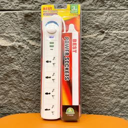 Ổ điện đa năng BEST 1700W, dây 3M , 1 Type C + 2 USB A + 4 AC