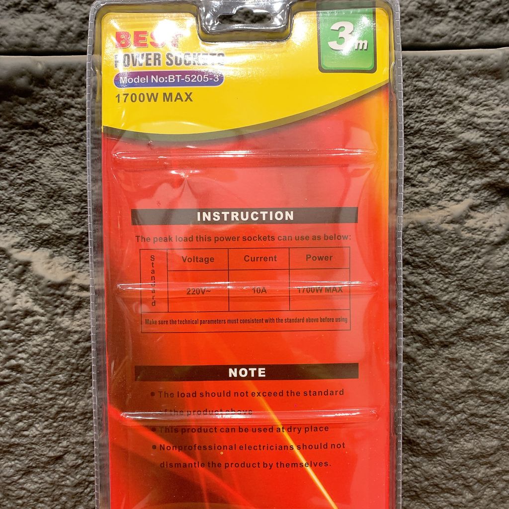 Ổ điện đa năng BEST 1700W, dây 3M , 1 Type C + 2 USB A + 4 AC - Ảnh 2