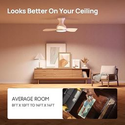 Quạt trần ConscioT Sovia, gió đảo chiều, đèn led, có remote ( hàng Amazon Mỹ )